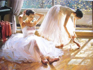 Ballerinas Guan Zeju06 Chinese Oil Paintings